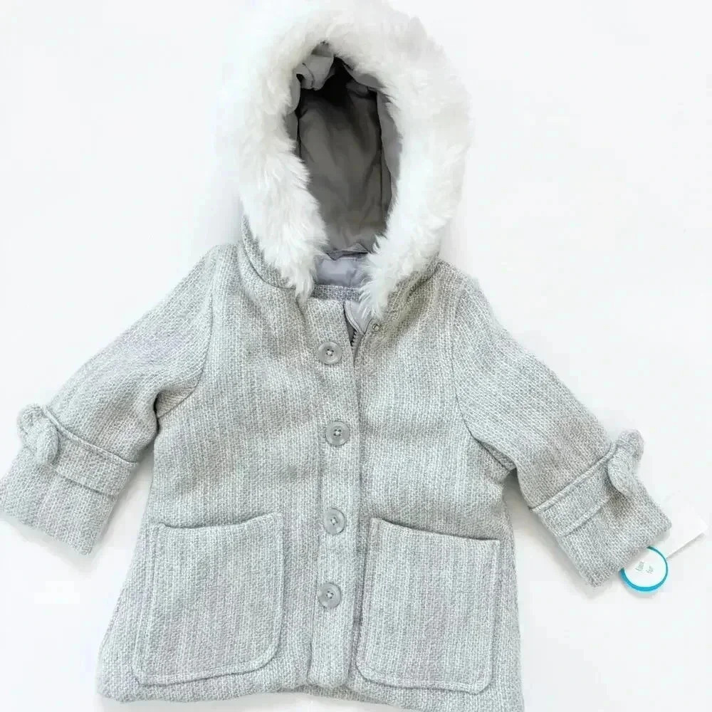 12M New Carter's Faux Fur Parka Coat